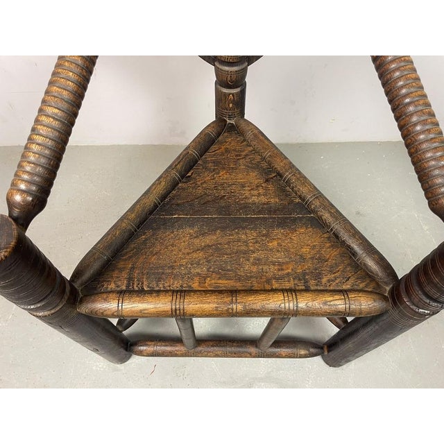 Ethiopian Gurage Chieftains Chair in Hand-Carved Hardwood, 1930s For Sale - Image 12 of 18