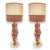 Murano Glass Lamps with Violet Discs, 1970s, Set of 2 For Sale - Image 3 of 3