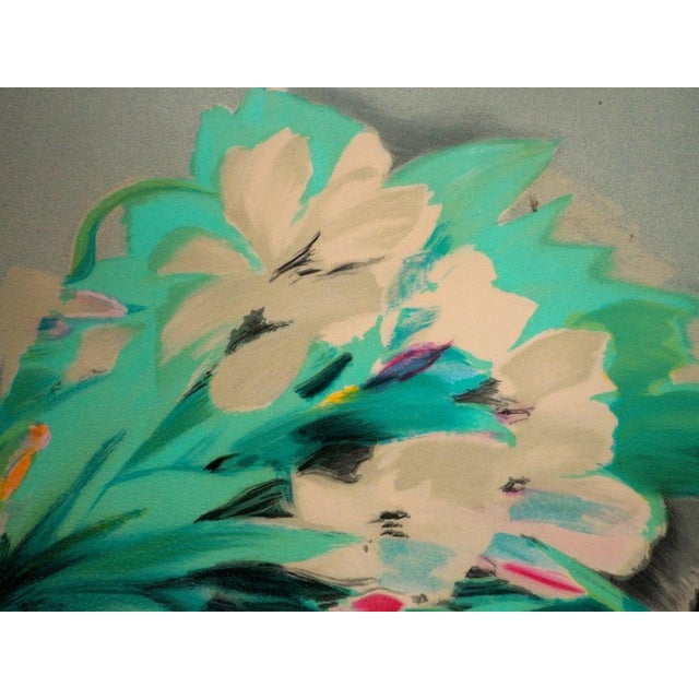 Claude Hemeret, Bouquet d'Iris blancs, Lithograph For Sale - Image 5 of 7