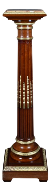 Napoleon III Style Swivel Column in Mahogany, 1900