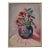 French Vintage Floral Still Life in New Frame For Sale
