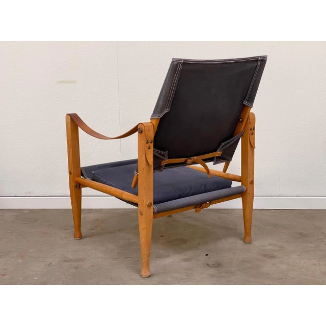 1960s Mid-Century Danish Safari Chair by Kaare Klint for Rud Rasmussen, 1960s For Sale - Image 5 of 9