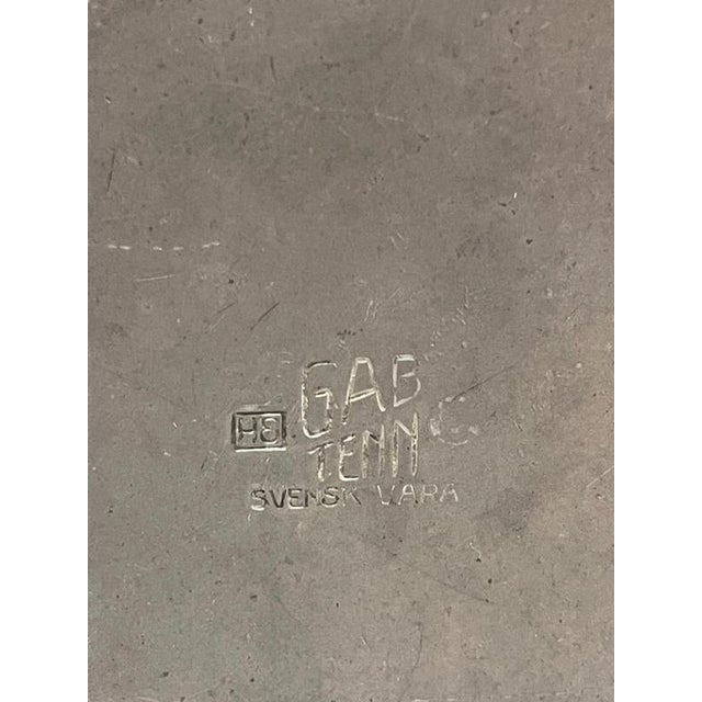 Pewter Vase from GAB, 1931 For Sale - Image 6 of 7