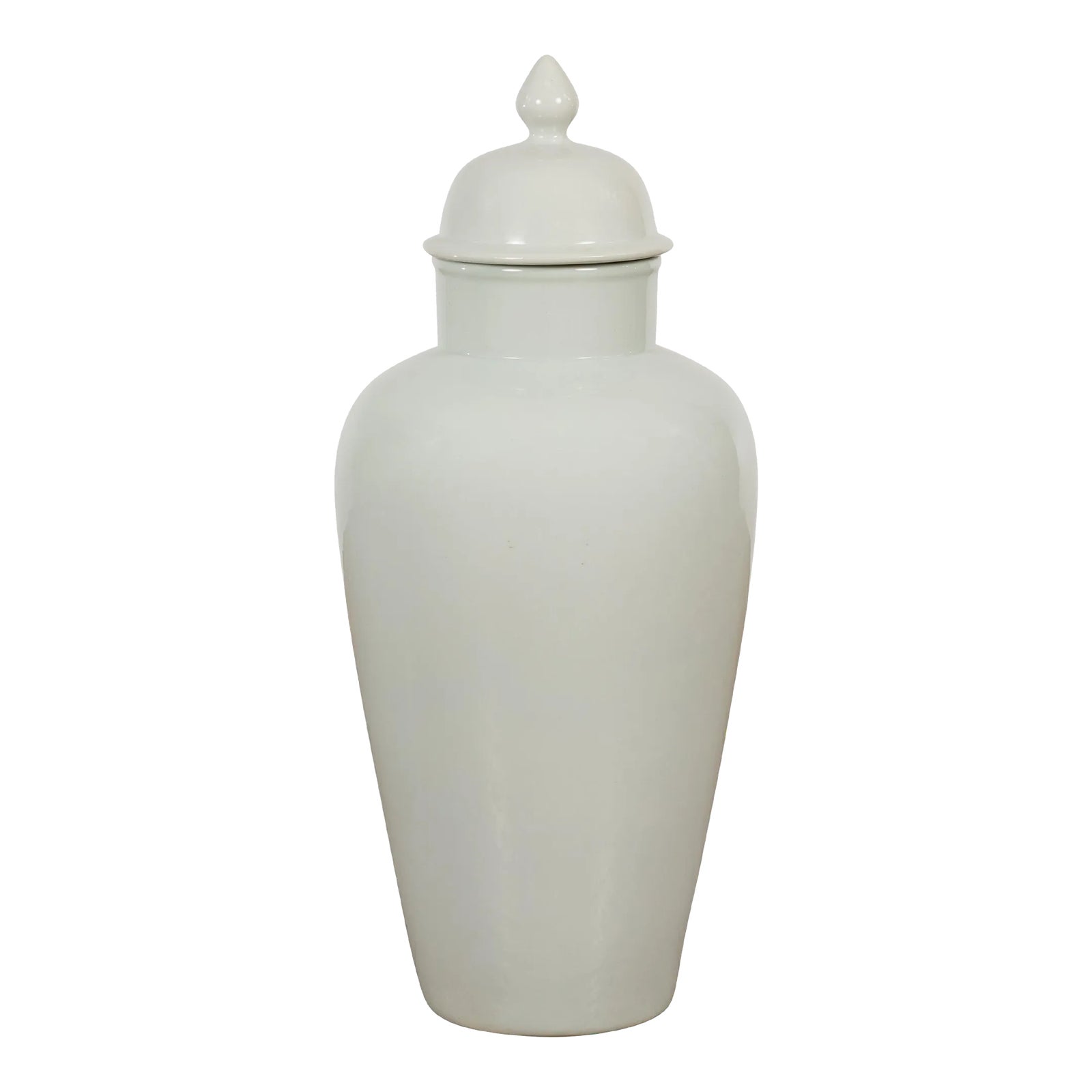 Vintage White Porcelain Vase with Lid Chairish