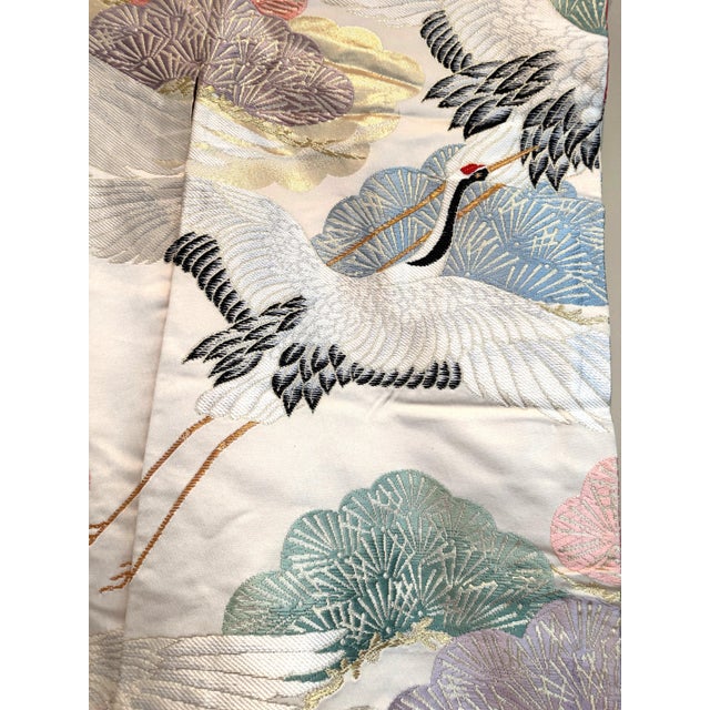 Japanese Vintage Hand Embroidered Wedding Kimono For Sale - Image 4 of 8