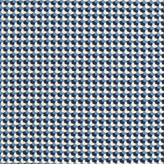 Sample - Schumacher Crosstown Weave Fabric in Navy For Sale