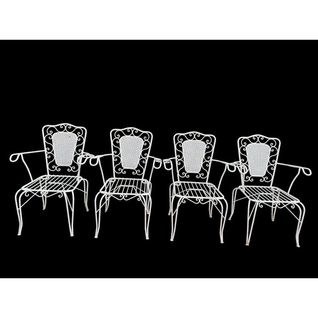 Provencal Wrought Iron Armchairs, 1960s, Set of 4 For Sale - Image 7 of 16