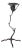 Brunel Twig Design Wrought Iron Candleholder, 11" For Sale