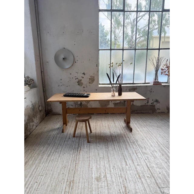 Pine Dining Table, Perriand Mountain, France, 1960s For Sale - Image 3 of 18