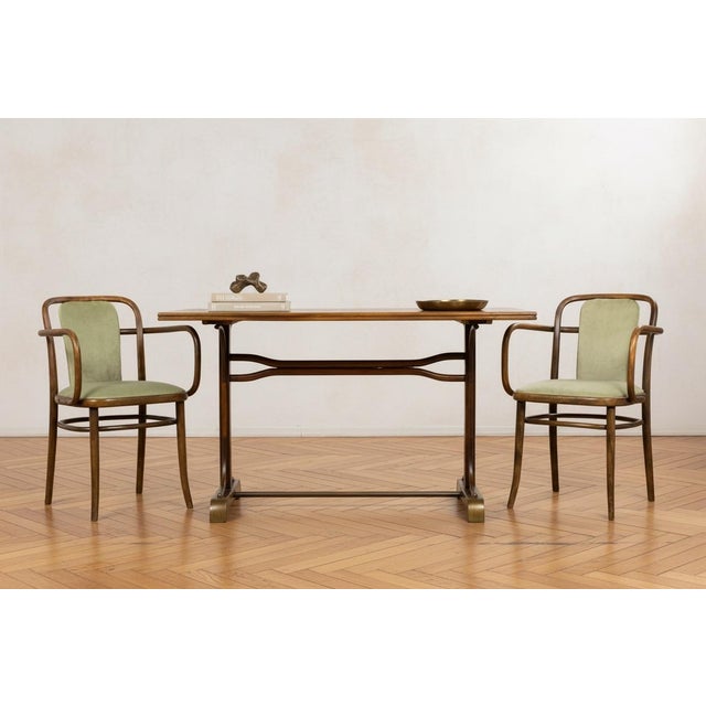 An early 20th century French bentwood table crafted in the Thonet manner, sourced in Provence, France. The table features...