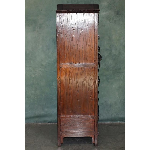 Antique Korean Elm Jang Cabinet with Iron Mounts, 1900 For Sale - Image 11 of 18