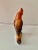 Figurative Vintage Rust Hand Painted Majolica Parrot on a Branch Figure For Sale - Image 3 of 6