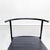 Metal Set of Mid-Century Italian Black Steel Leather Cafè Chairs by Starck for Baleri, 1980s For Sale - Image 7 of 17