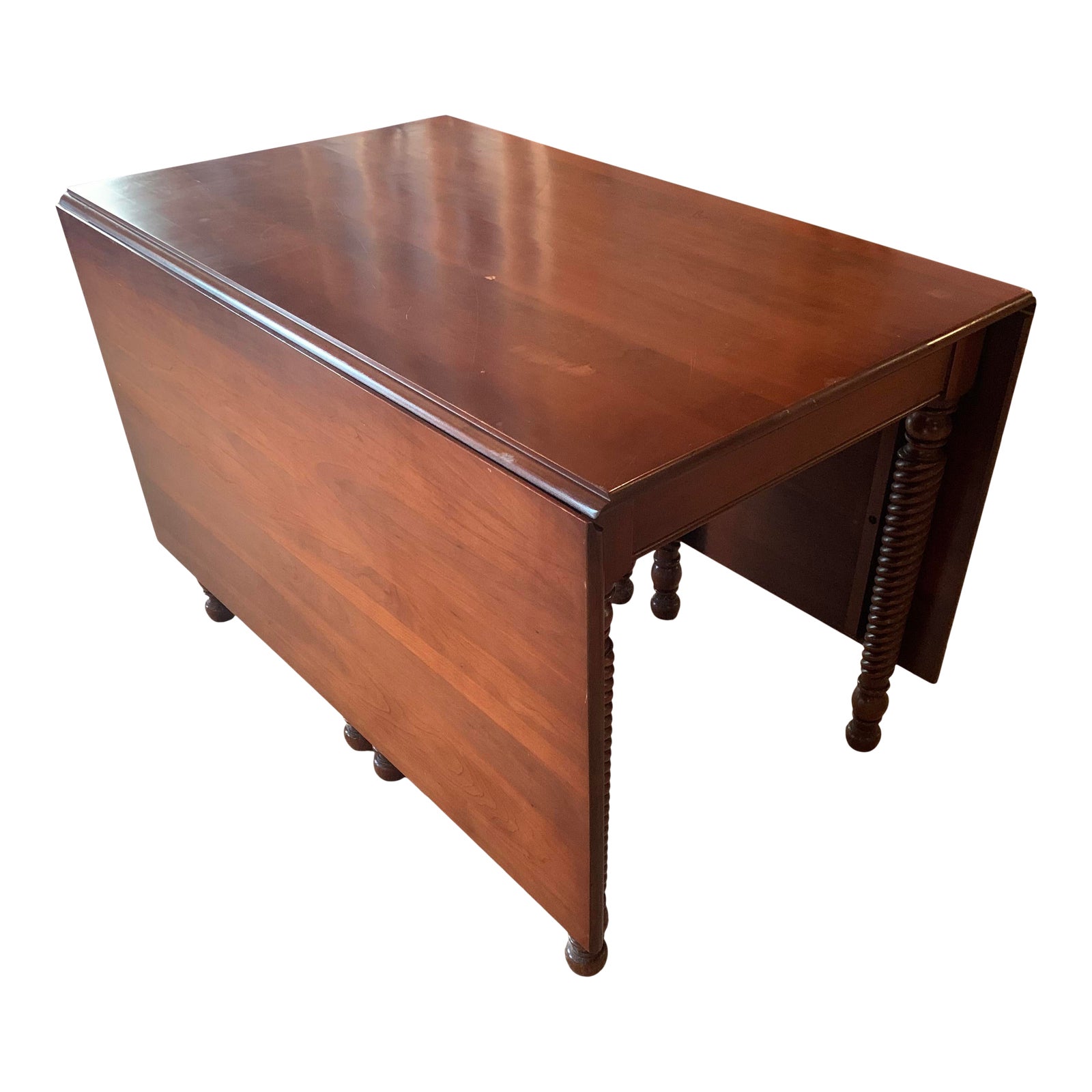 Mid 20th Century H. Willett Furniture Co. Cherry Drop Leaf Gate Leg