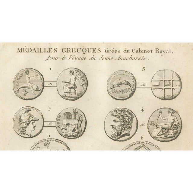 Tardieu, Antique Print of Ancient Greek Coins and Medals, 1825, Engraving For Sale - Image 6 of 9