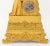 French French Empire Gilt Metal Figural Clock For Sale - Image 3 of 9