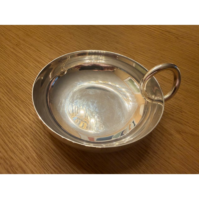Contemporary Christofle Silver-Plated "Vertigo" Snack/Trinket Bangle Bowl For Sale - Image 3 of 5