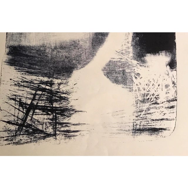 From the estate of Jerry and Ruth Opper "JO 14-1" 1950's Stone Lithograph on Paper 12.5" x 19", Unframed Excellent...