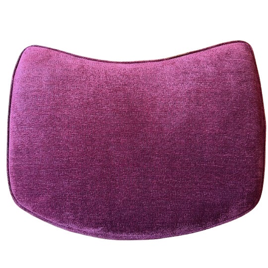 Traditional Custom Lounge Chair & Ottoman Set in Burgundy by Dapha For Sale - Image 3 of 18