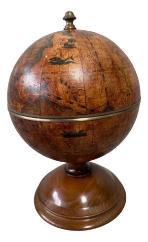 Vintage Old World Globe, Italy