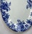 1890s Blue and White English Stoneware Platter by W Adams & Co - For Sale In Monterey, CA - Image 6 of 6