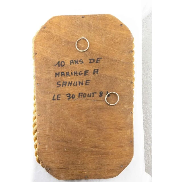 1950s French Octogonal Mirror by Charlotte Perriand for Audoux & Minet, 1950s For Sale - Image 5 of 9