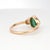 14k Gold Ring With Natural Diamond and Trillion-Cut Emerald, New For Sale - Image 16 of 18