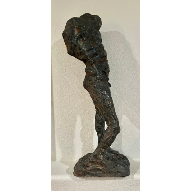 Mid Century Abstract Sculpture of a Male Figure by Serge Monsau (24" High) For Sale - Image 6 of 8