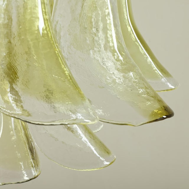Brass and Murano Glass Chandelier from La Murrina, 1970s For Sale - Image 6 of 15