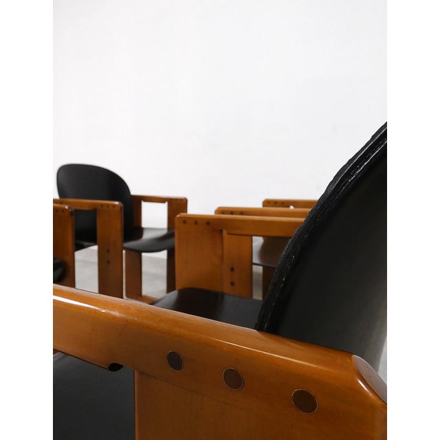 Dialogo Dining Chairs by Afra & Tobia Scarpa for B&B Italia / C&B Italia, 1989, Set of 4 For Sale - Image 15 of 18