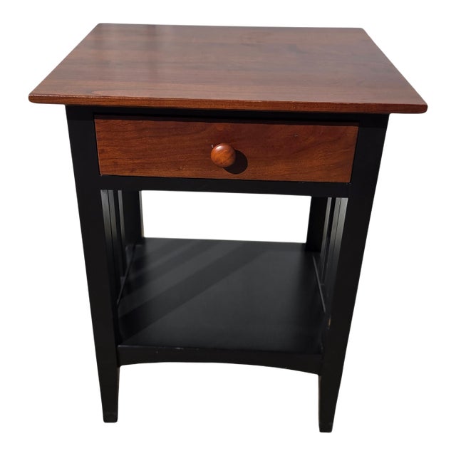 1990s Ethan Allen American Impressions Nightstand End Side Table Mission Arts Crafts For Sale