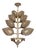 Beaded and Stained Glass Foliate Motif Chandelier by Marcelo Bessa For Sale