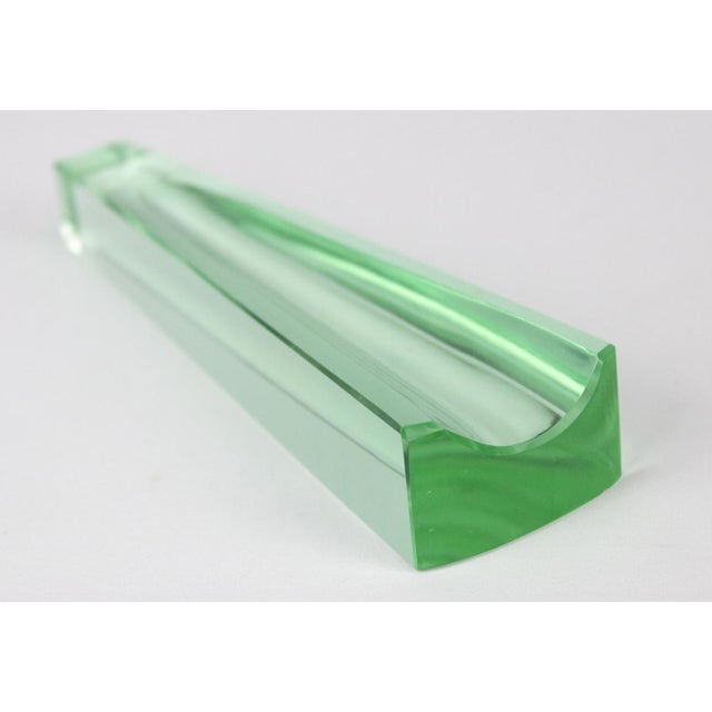 Glass Art Deco Appetizer Tray, 1930s For Sale - Image 7 of 10