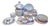 Vintage Earthenware Dinner Service, 1950s, Set of 63 For Sale