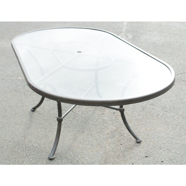 Woodard Landgrave Cast Aluminum Patio Dining Set, Table + Chairs Set