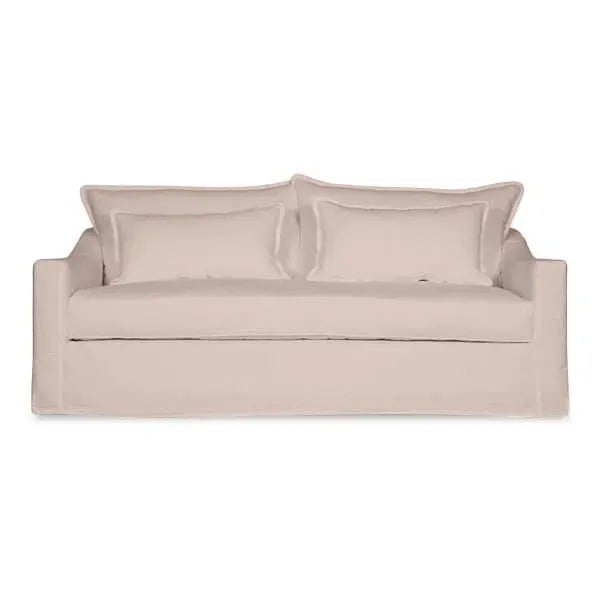 Textile Moss Home Darcy Sofa 84", Luca Oyster For Sale - Image 7 of 7