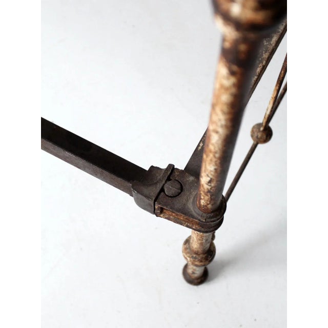 Brown Antique Iron Bed For Sale - Image 8 of 11