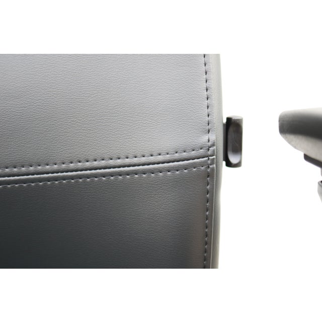 Steelcase New Amia Executive Ergonomic Office Chair Black Vinyl Fully Adjustable For Sale - Image 16 of 18