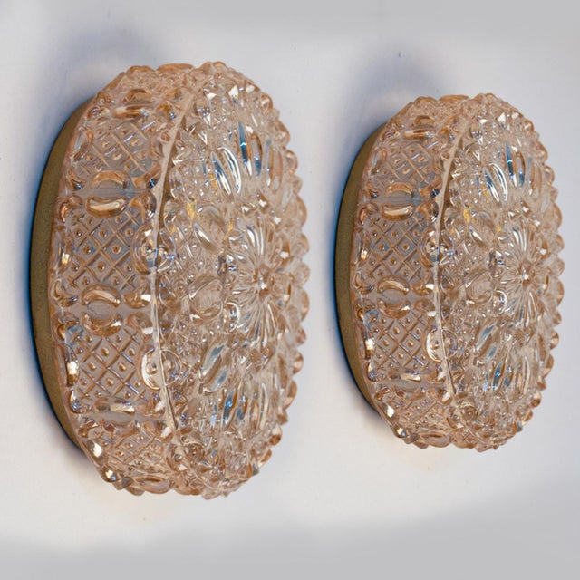 1960s Glass Flush Mount in the style of Tynell, 1960 For Sale - Image 5 of 15