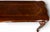 Late 20th Century Queen Anne Style Carved Shell Inlaid Banded Mahogany Console Sofa Table With Pad Feet For Sale - Image 13 of 18
