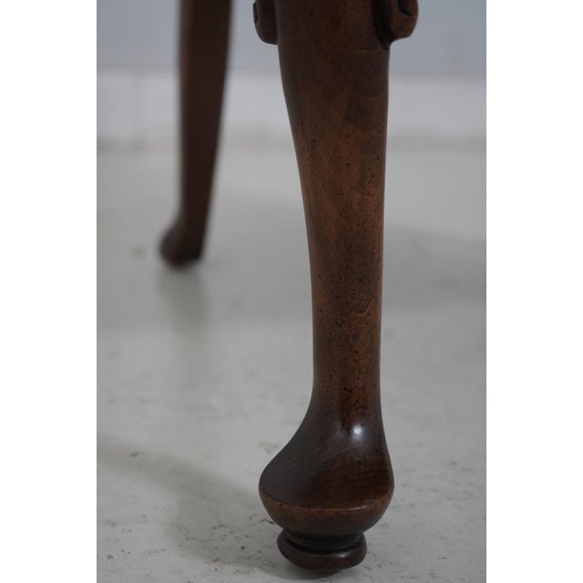 Ethan Allen Mahogany Queen Anne Open Armchair For Sale In Philadelphia - Image 6 of 12