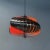 Spiral Pendant Lamp in Steel and Orange Tones from Massive, 1970s For Sale - Image 9 of 11