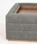 Contemporary Vanguard Boyden Gray Linen Upholstered Ottoman For Sale - Image 3 of 7