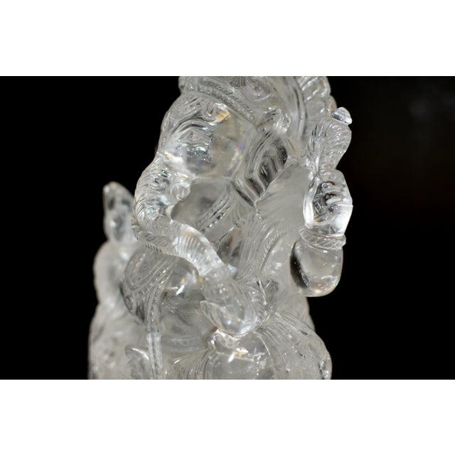 Rock Crystal Quartz Ganesh 7" For Sale - Image 11 of 12