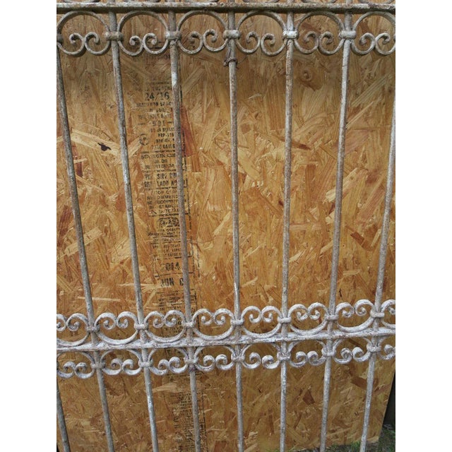 Metal Antique Victorian Iron Gate Architectural Element For Sale - Image 7 of 8