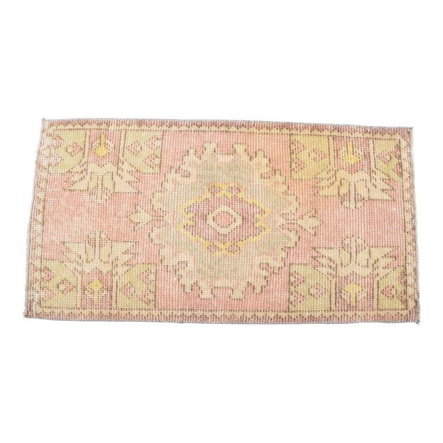 Oushak Vintage Handknotted Rug For Sale