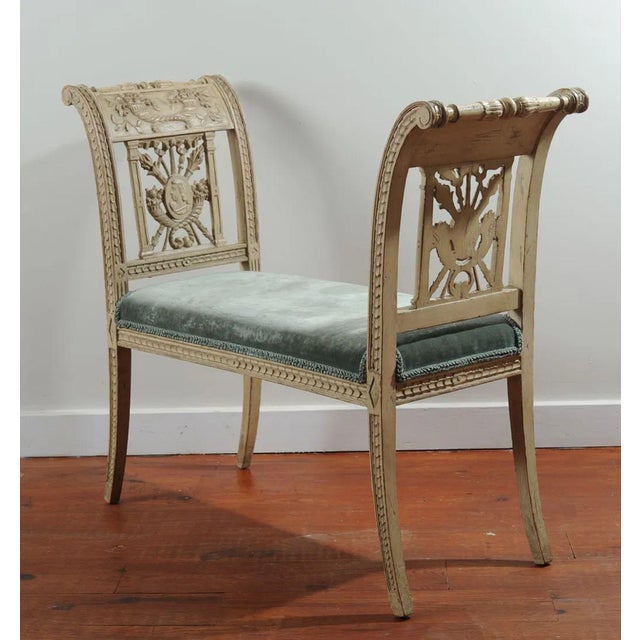 Wood Late 18th Century French Direcotire-Empire Period Window Bench For Sale - Image 7 of 11
