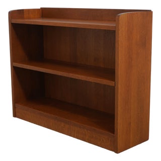 Stickley Mission Oak 40 Inch Low Open Bookcase For Sale
