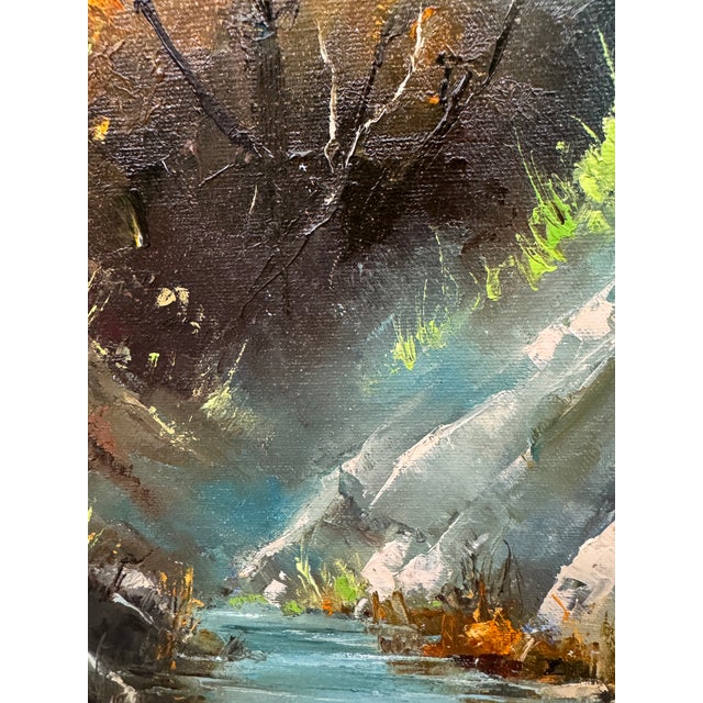 Mary Zeller Mountain Stream Impressionist Painting, Signed For Sale In San Francisco - Image 6 of 12