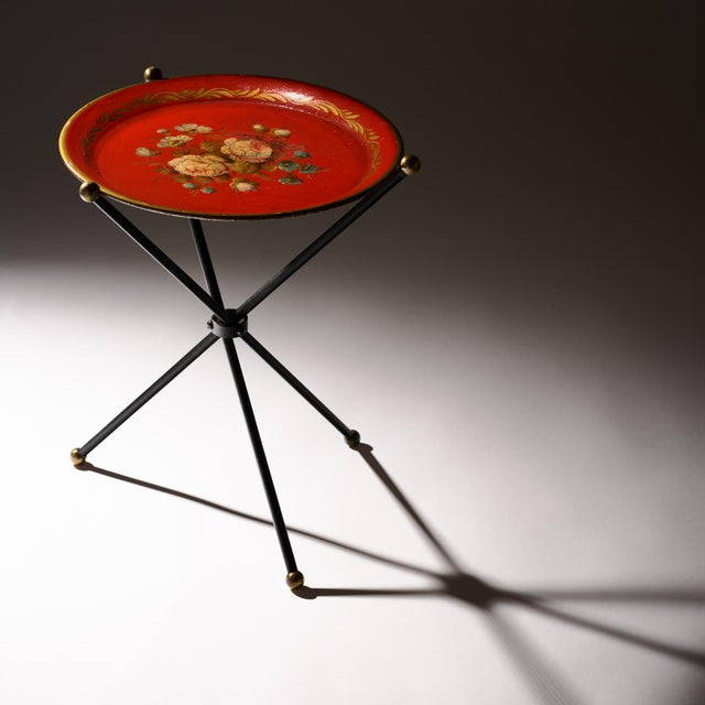 Art Deco Period French Folding Tea Tray Table, Circa 1940 For Sale In Austin - Image 6 of 9
